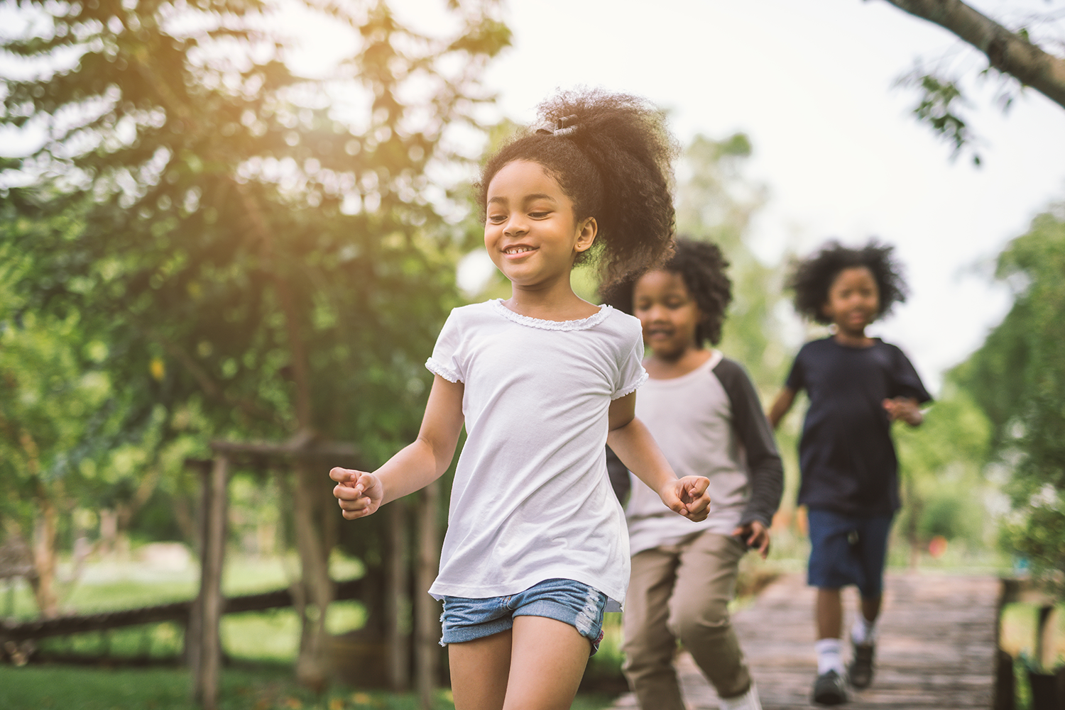 Children playing outside